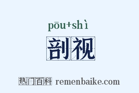 剖视是什么意思的图片